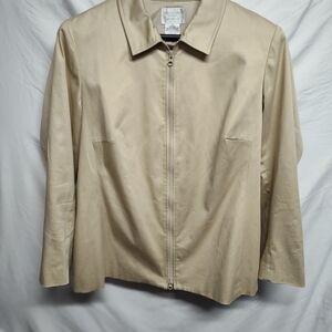 Worthington Tan Zip-Up Jacket